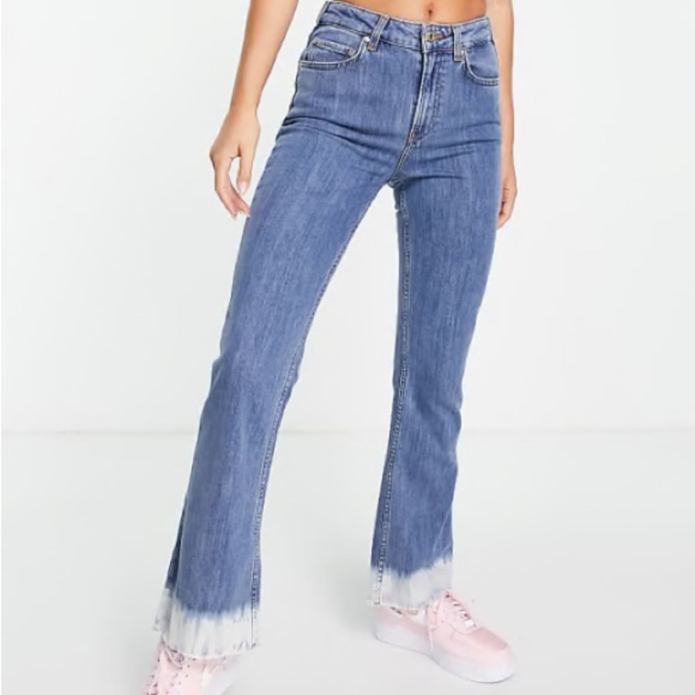 Scotch & Soda Blue Kick Flare Tie Dye Jeans